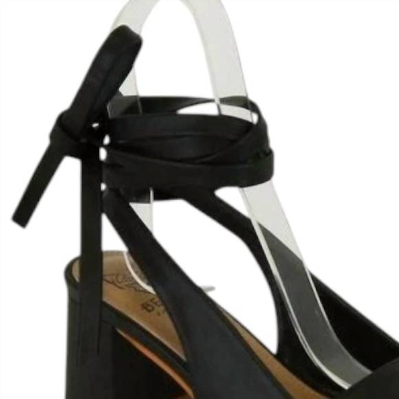 NEW BEAST FASHION women's isabel lace-up sandals in black - Picture 3 of 3